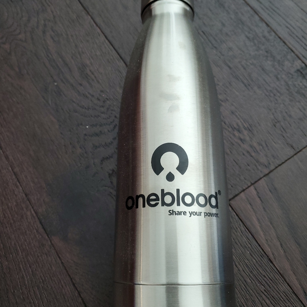 One Blood Aluminum Water Bottle